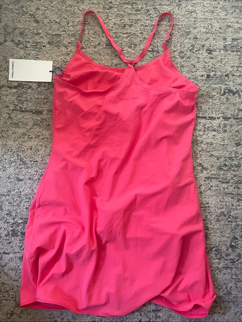Outdoor Voices Petunia Pink Active Tank Dress UPF 50+ - Picture 7 of 8